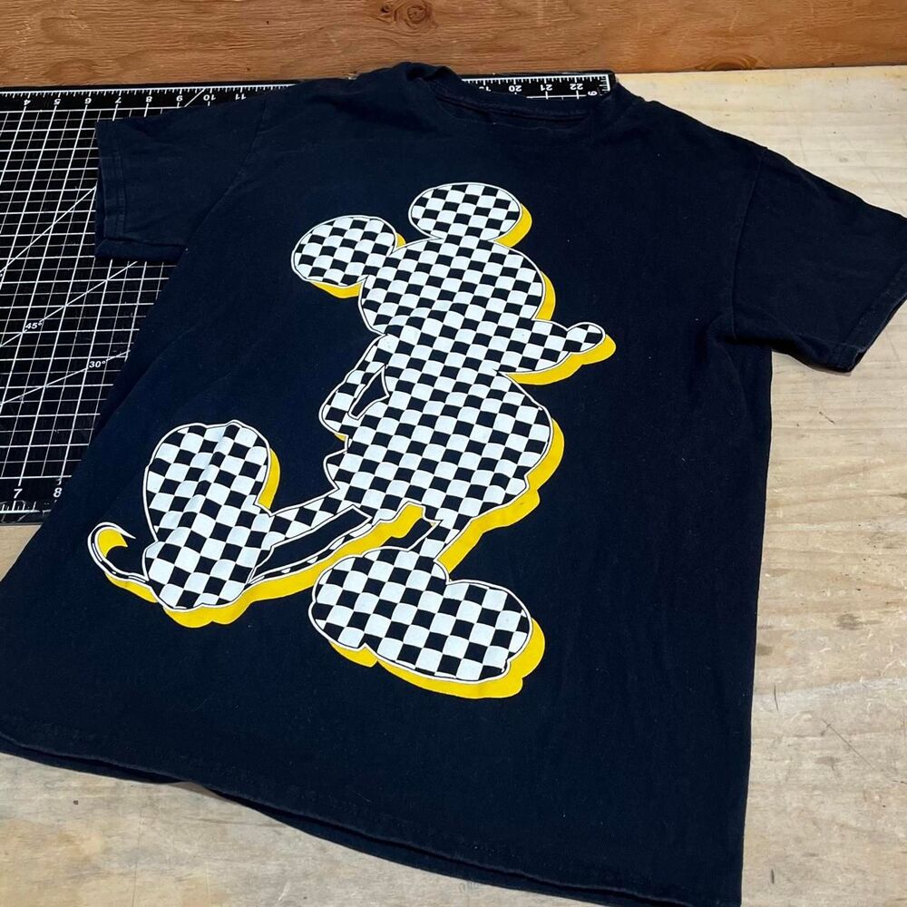 Disney Men's Black and Navy T-shirt